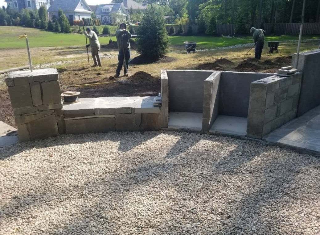 outdoor kitchen